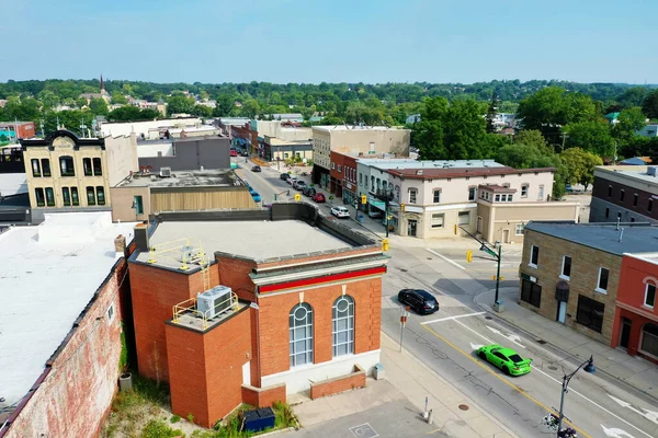 stock image An aerial view of Ingersoll, Ontario, Canada