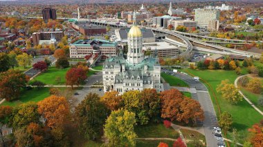 Hartford, Connecticut, Birleşik Devletler - 27 Ekim 2022: Hartford, ABD 'de Connecticut Eyalet Meclisi Anteni