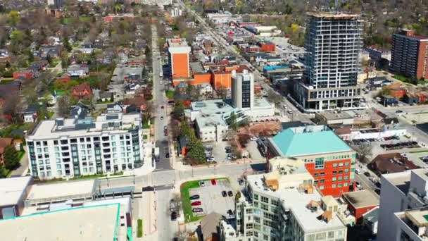 Zoom Aérien Burlington Ontario Canada Par Une Belle Matinée — Video