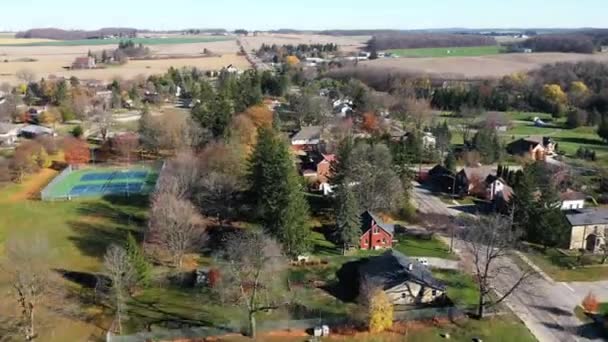 Luftaufnahme Von New Dundee Ontario Kanada — Stockvideo