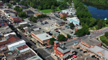 Hava görüntüsü: Milton, Ontario, Kanada Açık bir sabah 4K