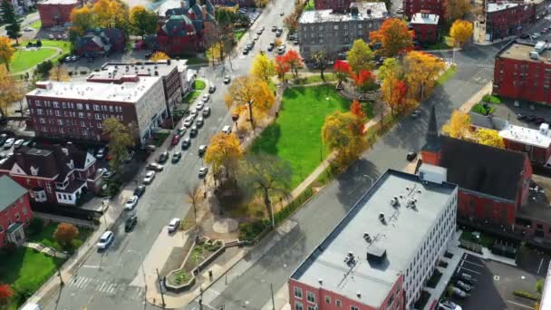 Aerial Hyperlapse View Hartford Connecticut United States — 비디오