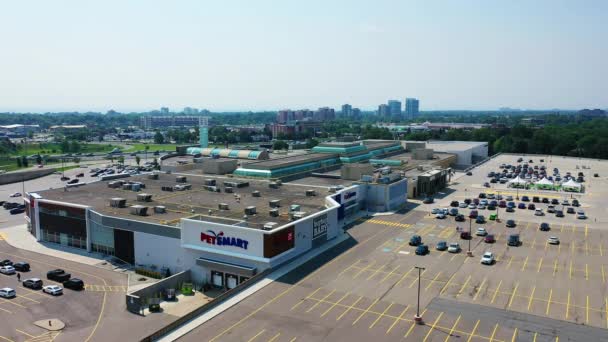 Oakville Ontario Canada July 2022 Aerial Shopping Mall Oakville Ontario — Video