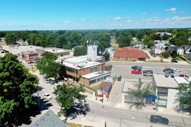 An aerial of Wallaceburg, Ontario, Canada