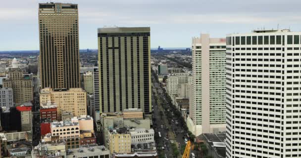 Aerial View Downtown New Orleans Louisiana Amerikai Egyesült Államok — Stock videók