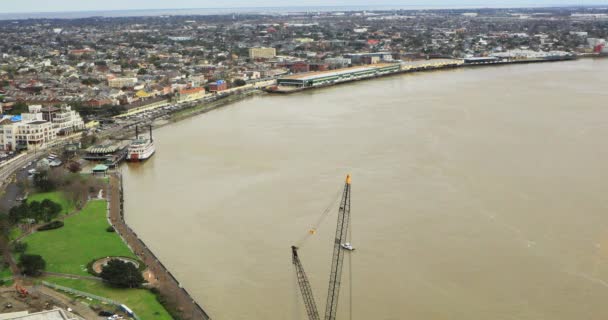 Mississippi River New Orleans Louisiana Сша — стоковое видео
