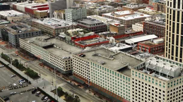 New Orleans Louisiana Birleşik Devletler Şehir Merkezi Nin Havadan Görüntüsü — Stok video