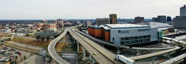 Memphis Tennessee Amerikai Egyesült Államok 2023 Február Aerial Panorama Renasant — Stock Fotó