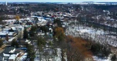 4K kışının sonlarında Ayr, Ontario, Kanada 'da hava hipervanesi