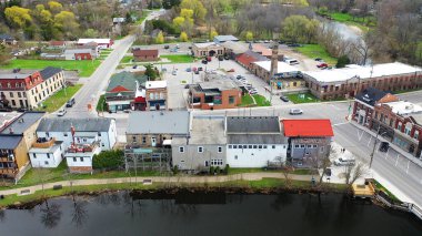 Ayr, Ontario, Kanada 'da güzel bir sabah.