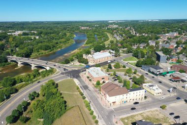 Brantford, Ontario, Kanada 'nın yaz aylarındaki hava sahnesi.