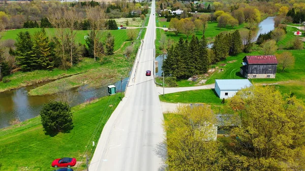 Вид Повітря Драйтон Онтаріо Канада Весною — стокове фото