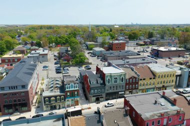 Thorold, Ontario, Kanada 'da bir hava sahnesi.