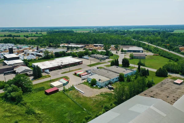 Cainsville Ontario Kanada Juni 2022 Eine Luftaufnahme Des Industriegebiets Von — Stockfoto