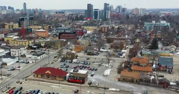 Aerial Hyperlapse Scene Waterloo Ontario Kanada — Wideo stockowe