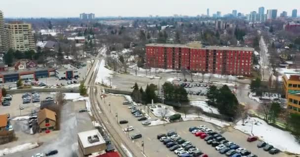 Hyperlapse Powietrza Waterloo Ontario Kanada Panorama — Wideo stockowe