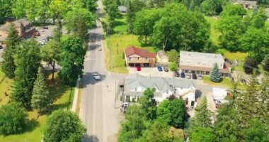Mount Pleasant, Ontario, Kanada 4K 'nın hava hızlandırılmış sahnesi.