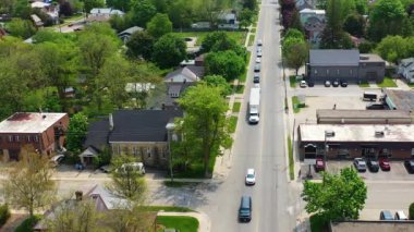 Listowel, Ontario, Kanada 4K 'nın hava görüntüsü