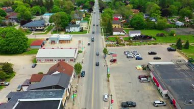 Harriston, Ontario, Kanada 4K hava sahnesi