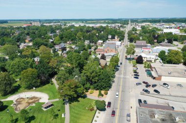 Aylmer, Ontario, Kanada 'da yaz sabahı