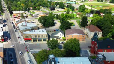 Clinton, Ontario, Kanada 4K hava sahnesi