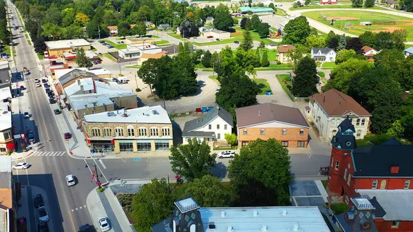 Aerial View Clinton Ontario Canada Fine Day Royalty Free Stock Images