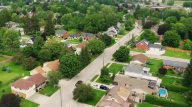 Exeter, Ontario, Kanada 4K 'nın hava hızlandırılmış sahnesi