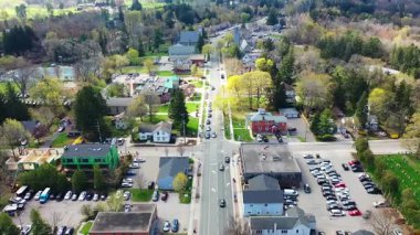 Ancaster Havalimanı, Ontario, Kanada 4K sonbaharının başlarında
