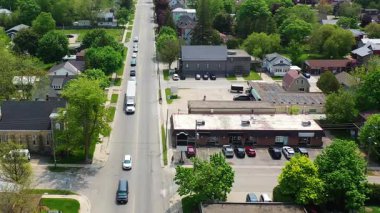 Listowel, Ontario, Kanada 4K hava sahnesi