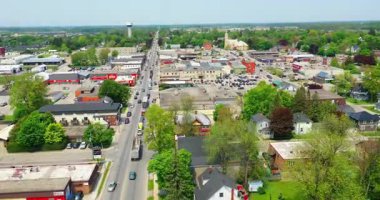 Listowel, Ontario, Kanada 4K 'nın hava hızlandırılmış sahnesi