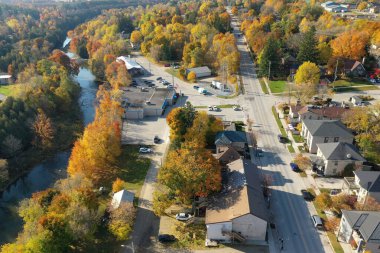 Sonbahar günü Kanada, Ontario, Fergus 'un anteni.
