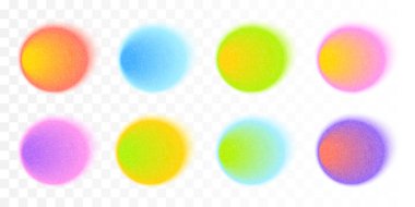 Soyut Gradyan Görüntü Sıvı Şekilleri Gürültü Dokusuyla Ayarlandı. Neon Renk Tanesi Efekti Düzensiz Geometrik Benekler. Yumuşak Organik Vektör Blob İllüstrasyon Elementleri. Yanardöner Dinamik Akış y2k Aura Biçimleri