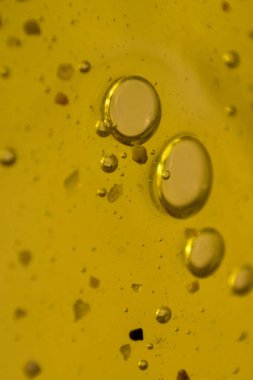 Kabarcıklı sarı ve kalın madde arkaplanı