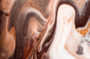 Vanilya ve çikolata soslu dondurma arkaplanı