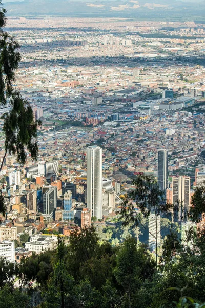 stock image Landscape of high buildings in Bogota, Colombia