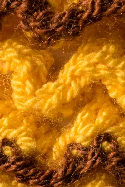 Sárga Gyűrött Gyapjúszövet Háttere — Stock Fotó