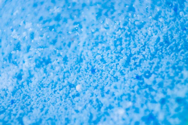 Close Blue Background Soap Powder — Stock Photo, Image
