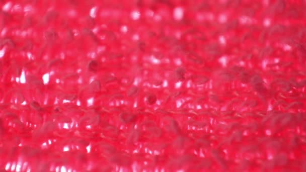 Close Pink Woven Texture Made Wool Background — Stock Video