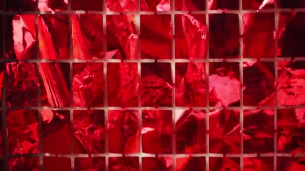 Jasně Červená Srdce Dárkové Zábal Jako Pozadí — Stock video