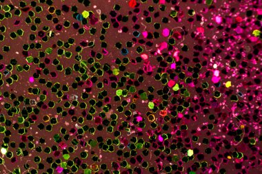 Renkli ışıltılar ve kopyalama alanı olan soyut arkaplan