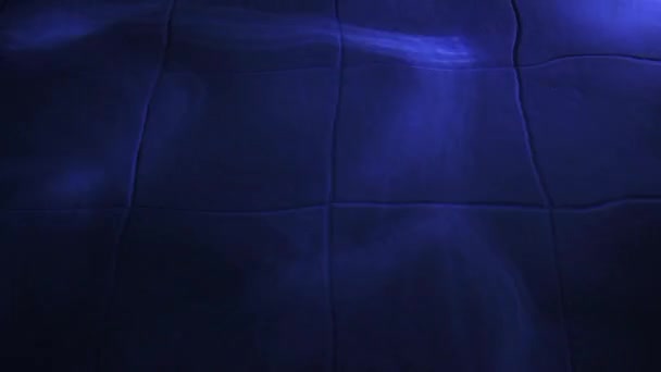 Блакитне Світло Під Водним Басейном Рухається Вночі Фон — стокове відео