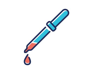 Beyaz arkaplan üzerinde indirme simgesi, satır ve dolum biçimi, vektör illüstrasyonu