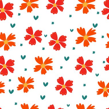 Kusursuz çiçek vektör deseni. Modern duvar kağıdı, kumaş, ev dekorasyonu ve ambalaj projeleri için mükemmel..