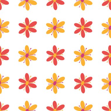 Kusursuz çiçek vektör deseni. Modern duvar kağıdı, kumaş, ev dekorasyonu ve ambalaj projeleri için mükemmel..