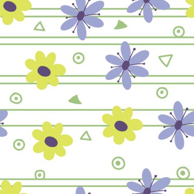 Kusursuz çiçek vektör deseni. Modern duvar kağıdı, kumaş, ev dekorasyonu ve ambalaj projeleri için mükemmel..