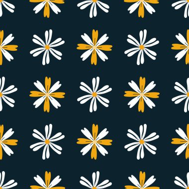 Kusursuz çiçek vektör deseni. Modern duvar kağıdı, kumaş, ev dekorasyonu ve ambalaj projeleri için mükemmel..