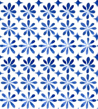 Kusursuz desen, mavi desenli iz. Klasik çizimler, oryantal desenler, seramik