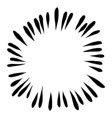 Anma günü için çelenk. Siyah beyaz illüstrasyon