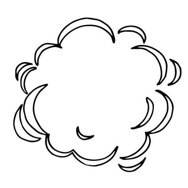 Patlayıcı çizim. Eskiz tarzında siyah beyaz çizim, klasik grafik