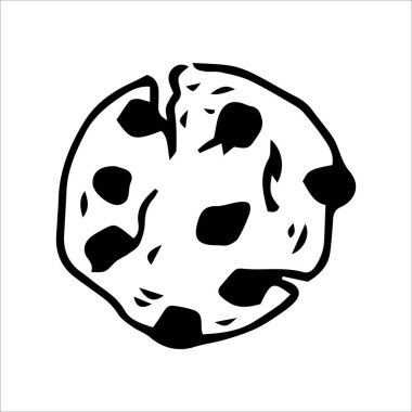 Kurabiye, şirin karalama tarzı illüstrasyon